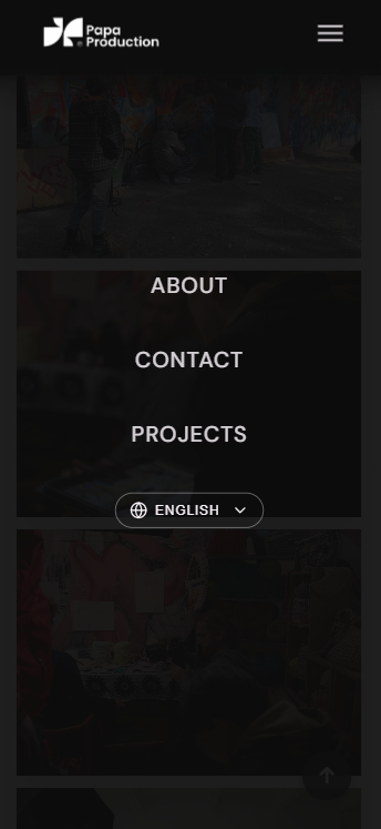Mobile portfolio reel showcasing selected commercial and narrative work